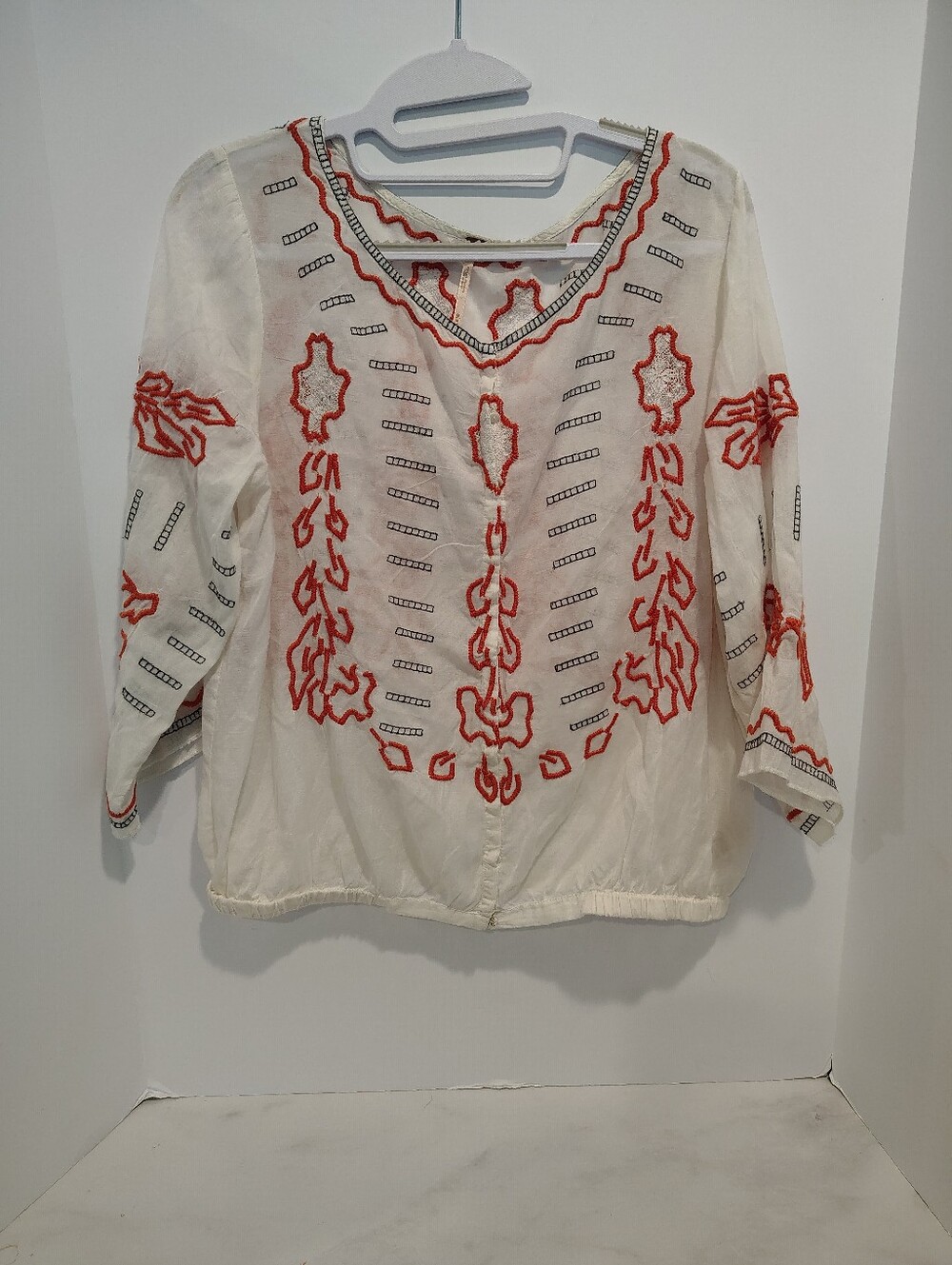 Free People Embroidered Top